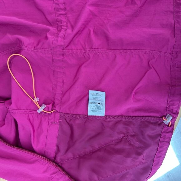 Eddie Bauer Jacket Womens Large Pink Travex Lightweight Full Zip Windbreaker - Picture 13 of 13